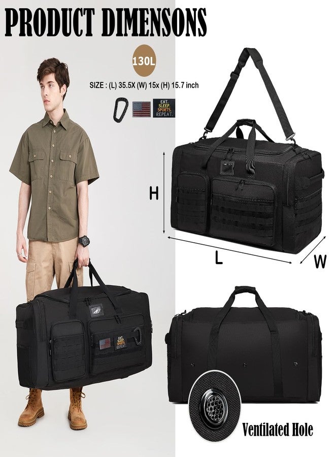 HAMBOLY 130L Extra Large Duffle Bag for Men, Heavy Duty Duffle Bag for Travel, Large Sports Gym Equipment Bag for Hockey Football Baseball Soccer Basketball & Drum Hardware - Image 2